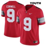 Youth NCAA Ohio State Buckeyes Jashon Cornell #9 College Stitched 2018 Spring Game Authentic Nike Red Football Jersey HQ20U40UF